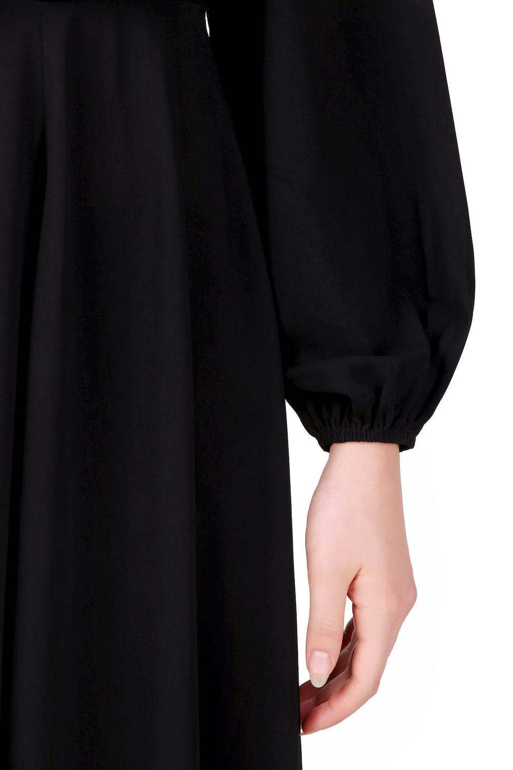 Cowl Neck Black Nida Abaya