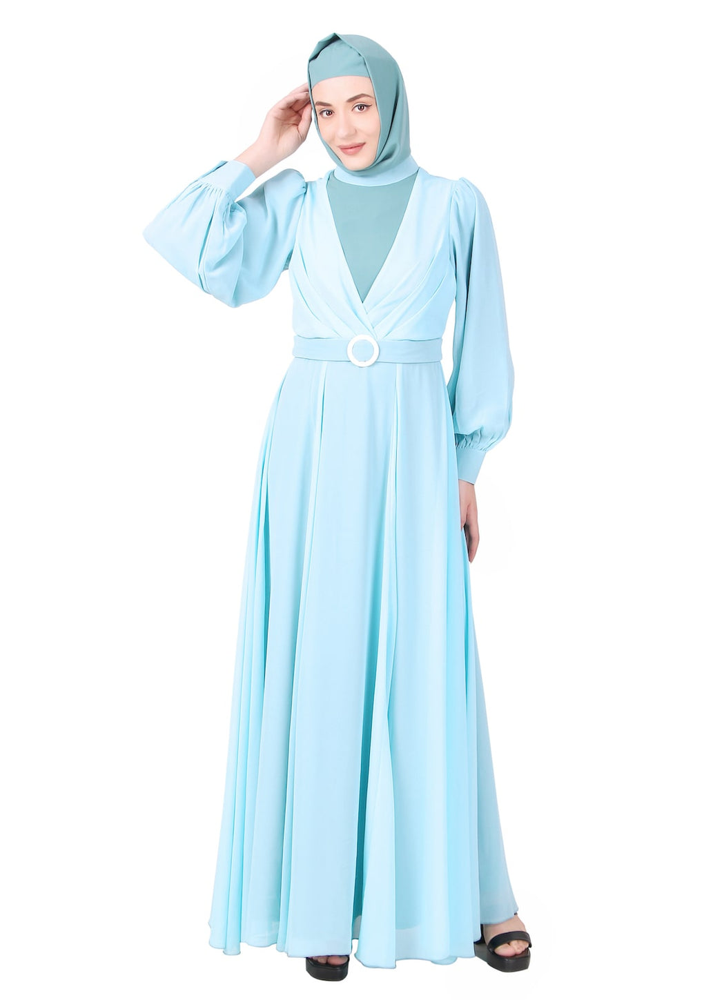 Nida & Georgette Relaxed Fit Abaya