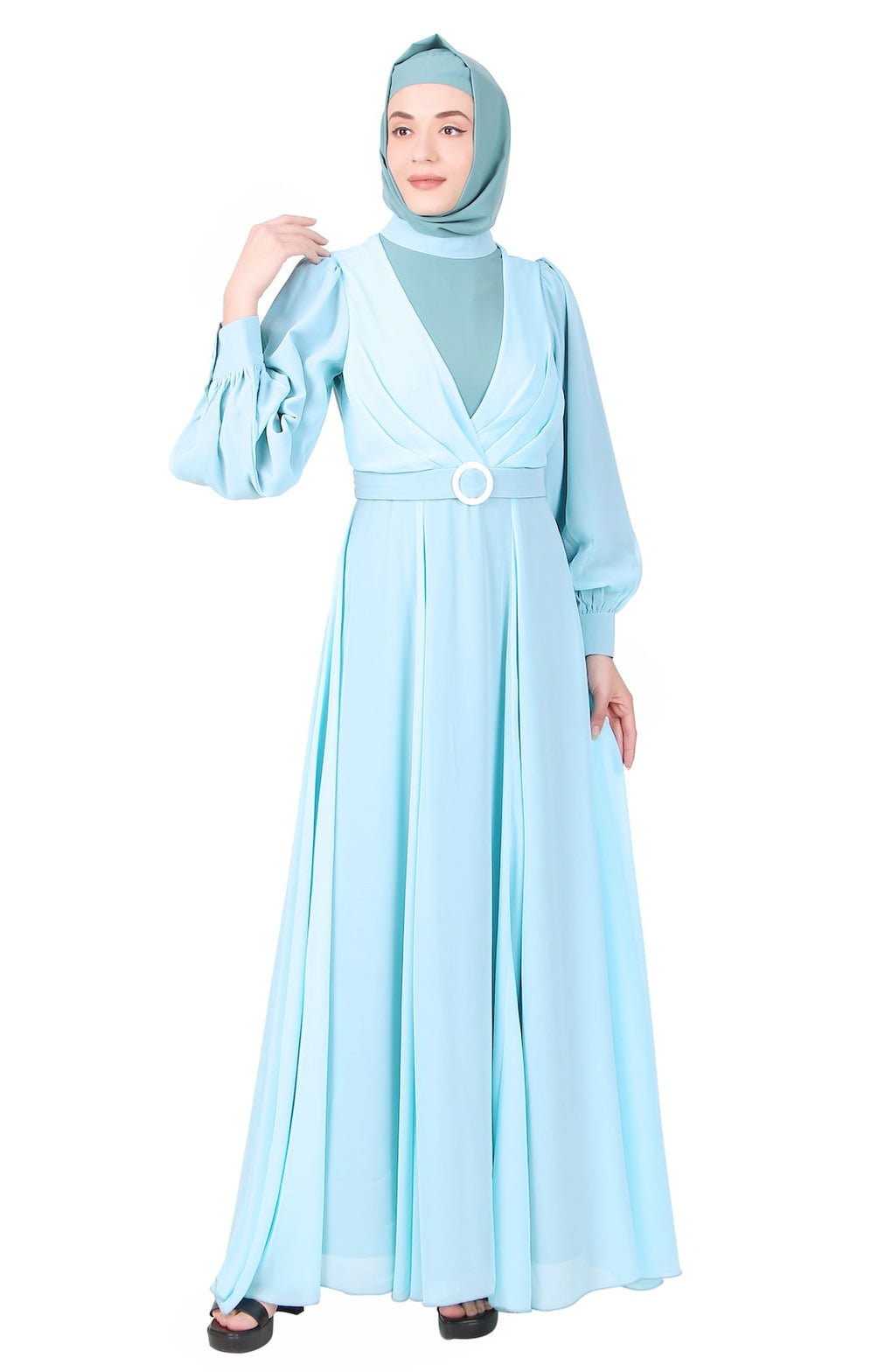 Nida & Georgette Relaxed Fit Abaya