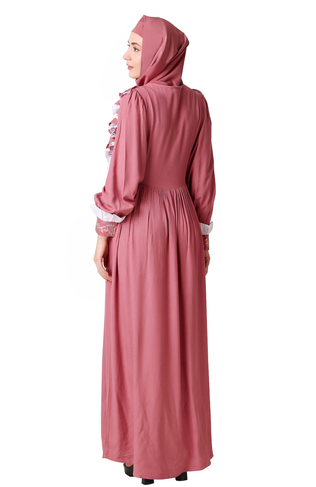 Fancy Nursing Friendly Soft Rayon Abaya