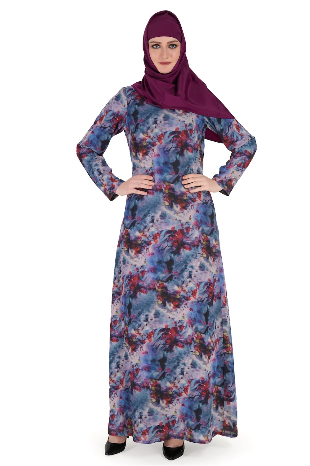 Printed Georgette Dual Layer Abaya AYG-001