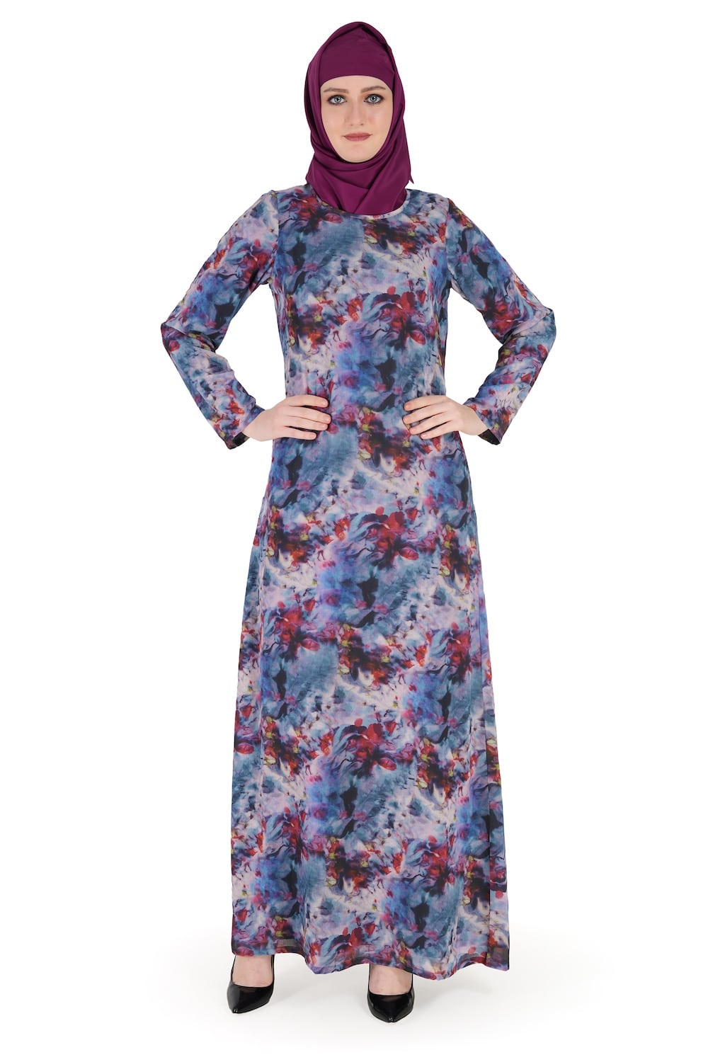 Printed Georgette Dual Layer Abaya AYG-001