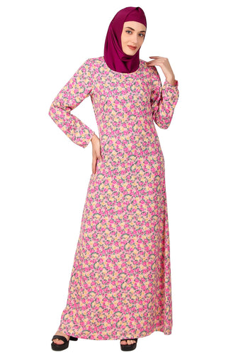 Printed Crepe Abaya AYP-478