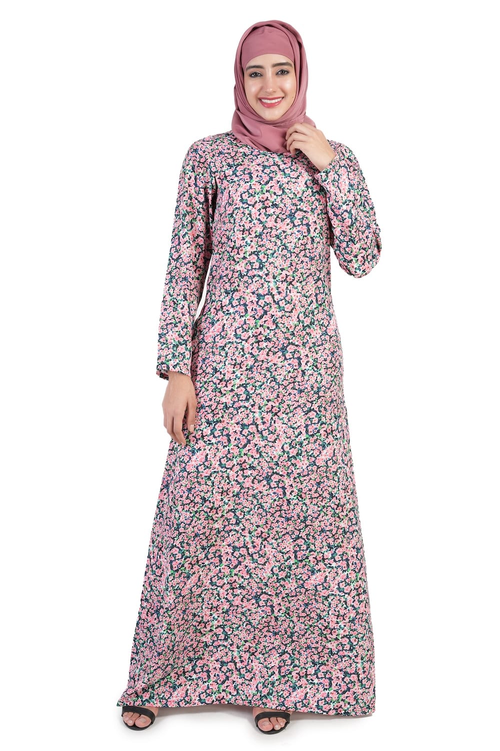 Printed Crepe Abaya AYP-504