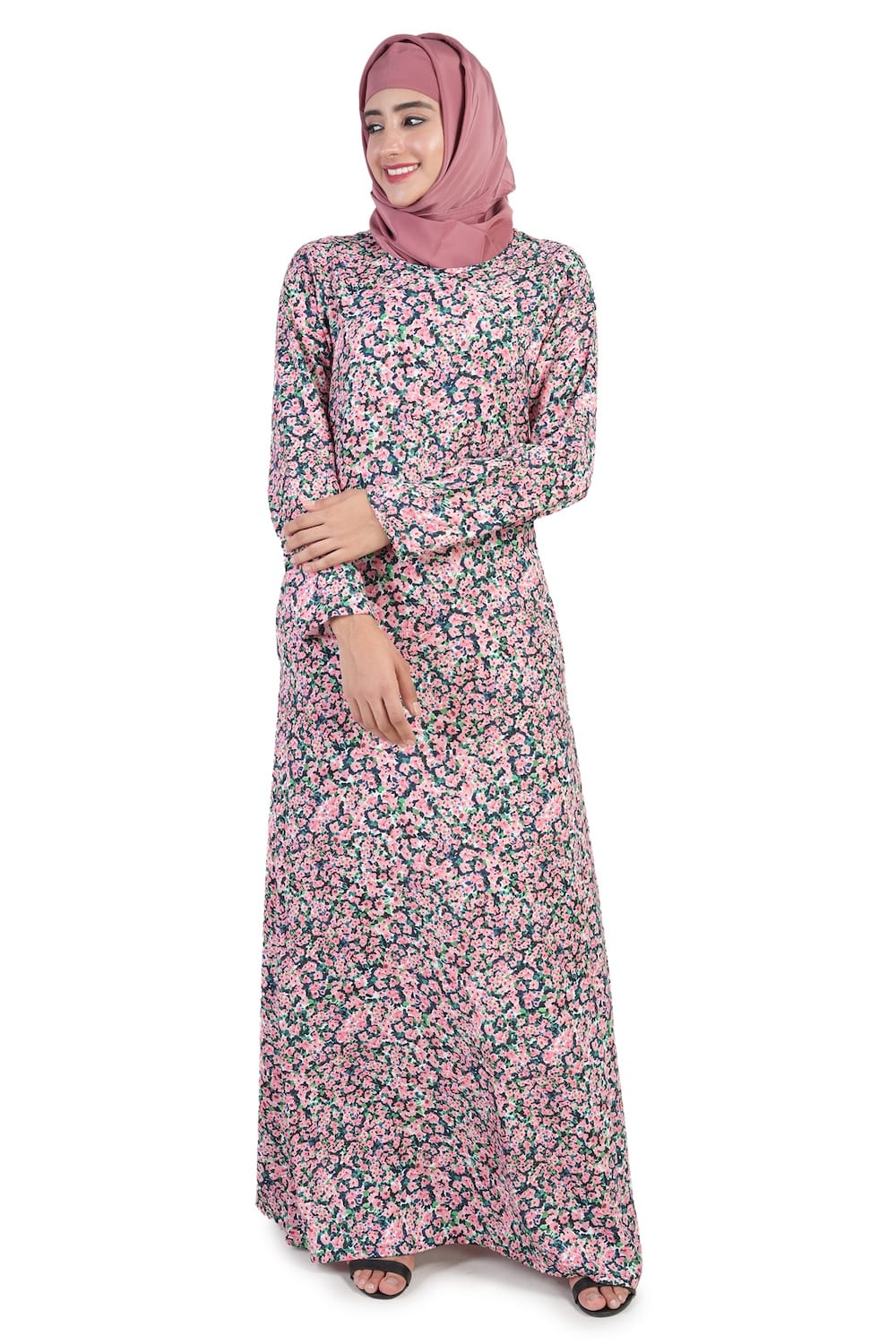 Printed Crepe Abaya AYP-504