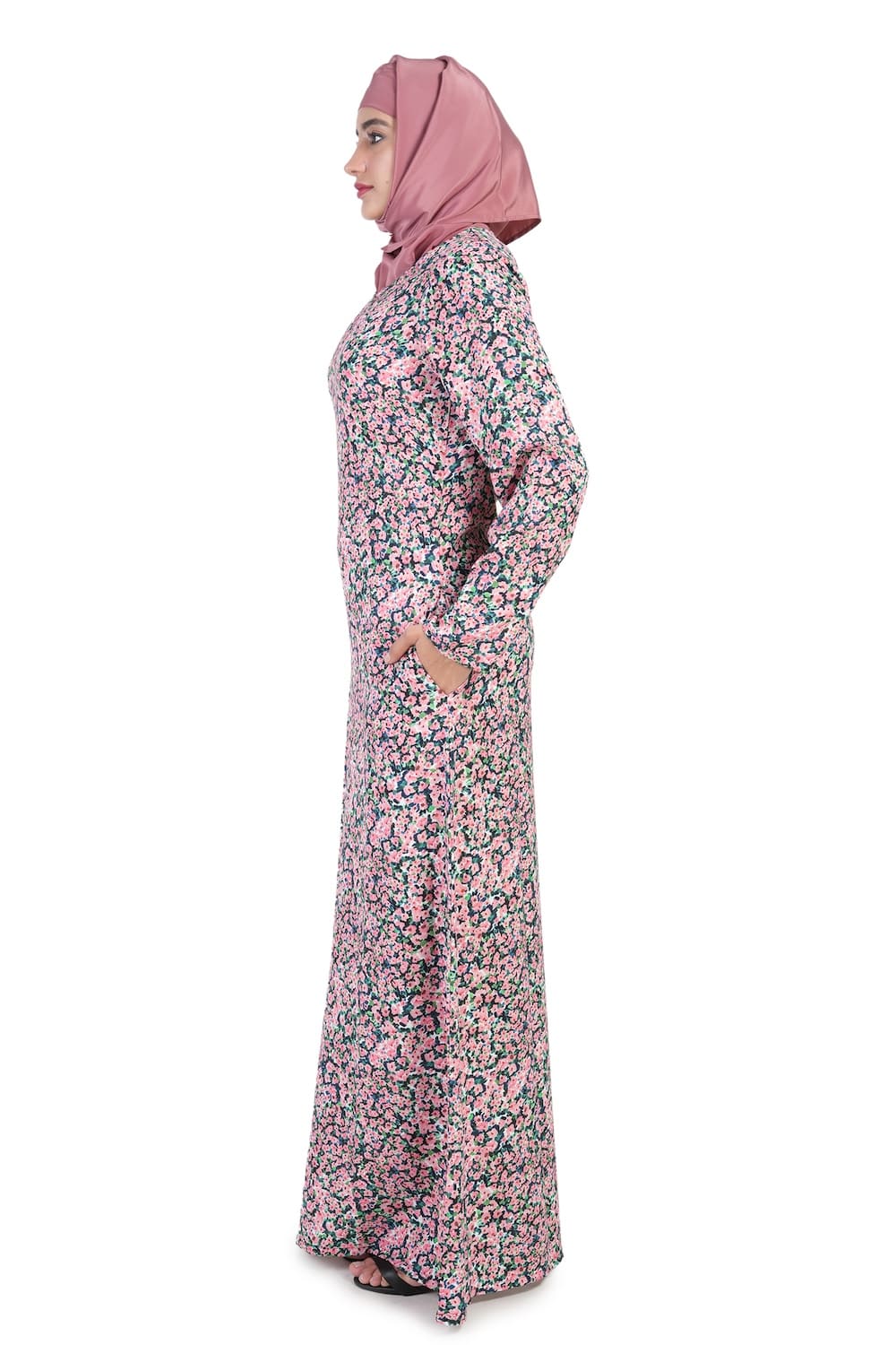 Printed Crepe Abaya AYP-504