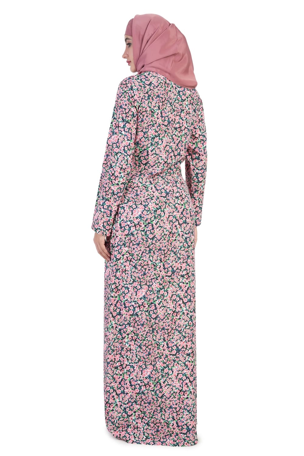 Printed Crepe Abaya AYP-504