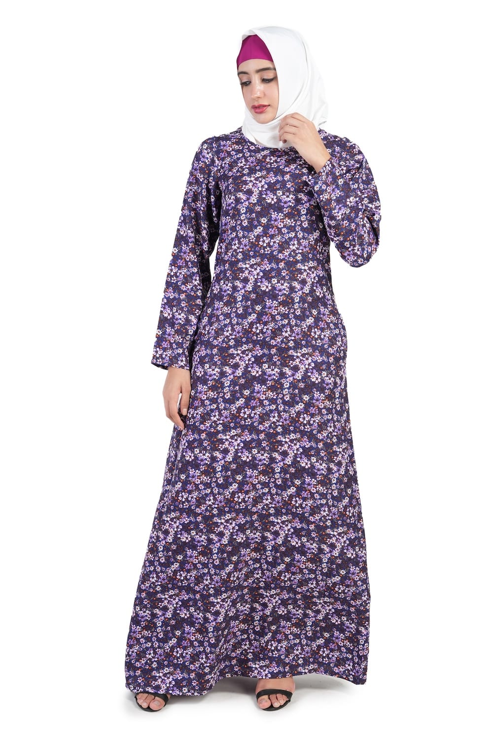 Printed Crepe Abaya AYP-506