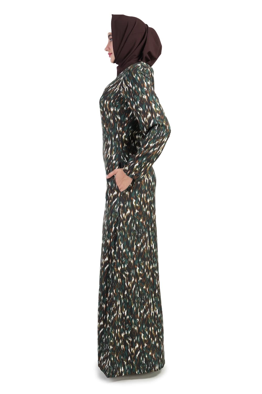 Printed Crepe Abaya AYP-510