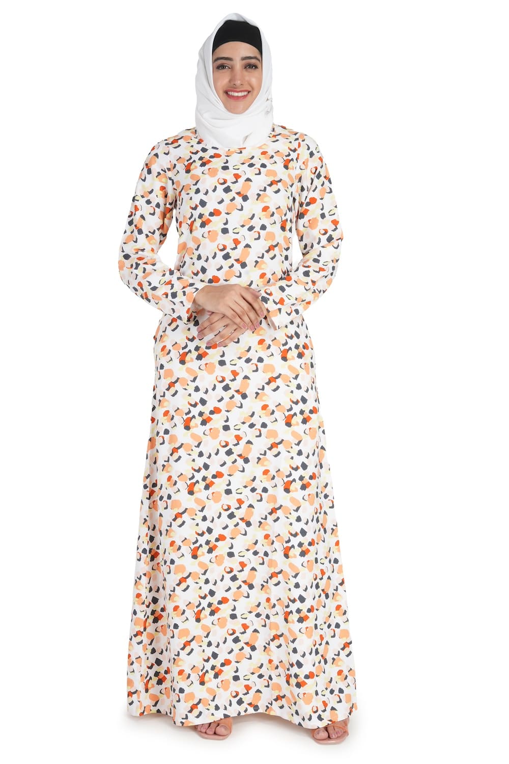 Printed Crepe Abaya AYP-516