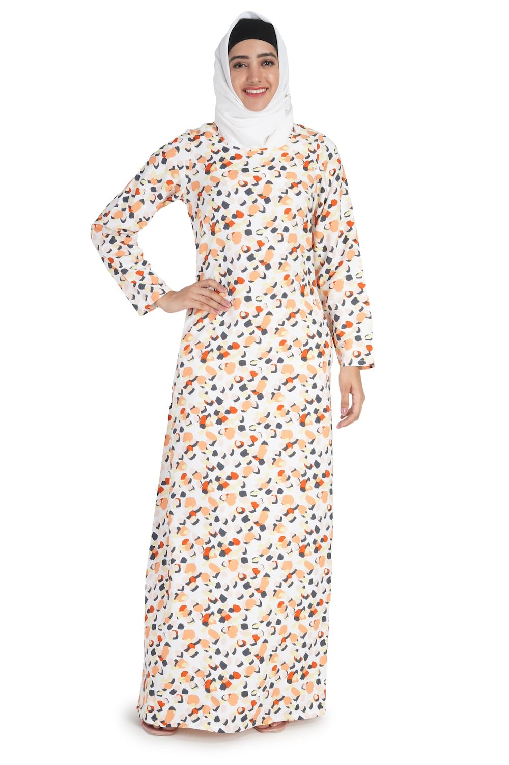 Printed Crepe Abaya AYP-516