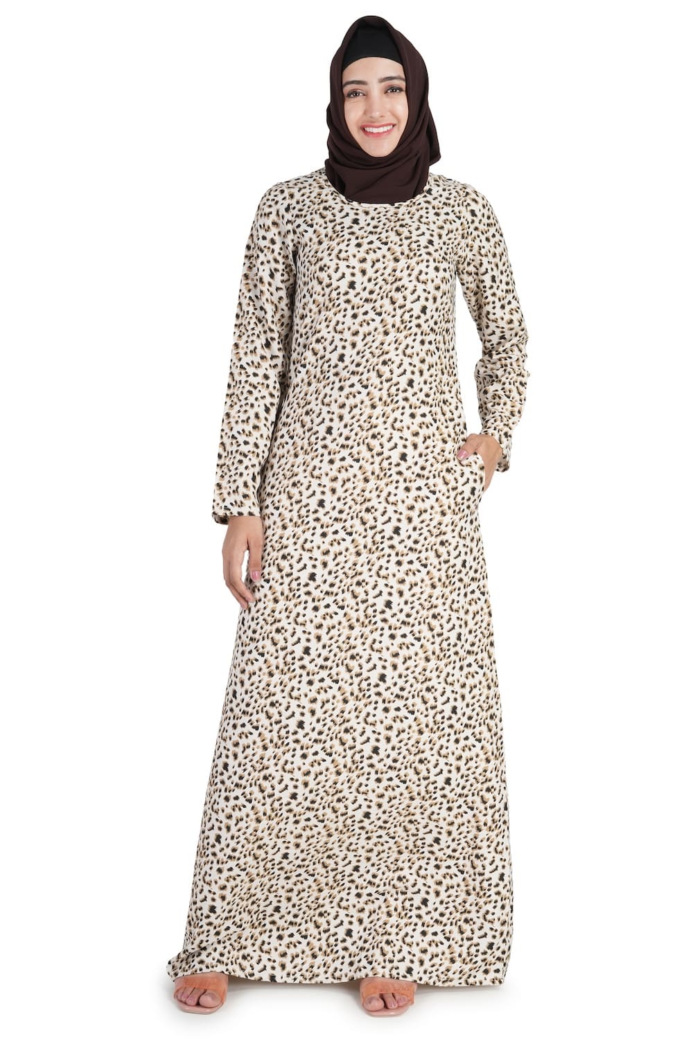 Printed Crepe Abaya AYP-518