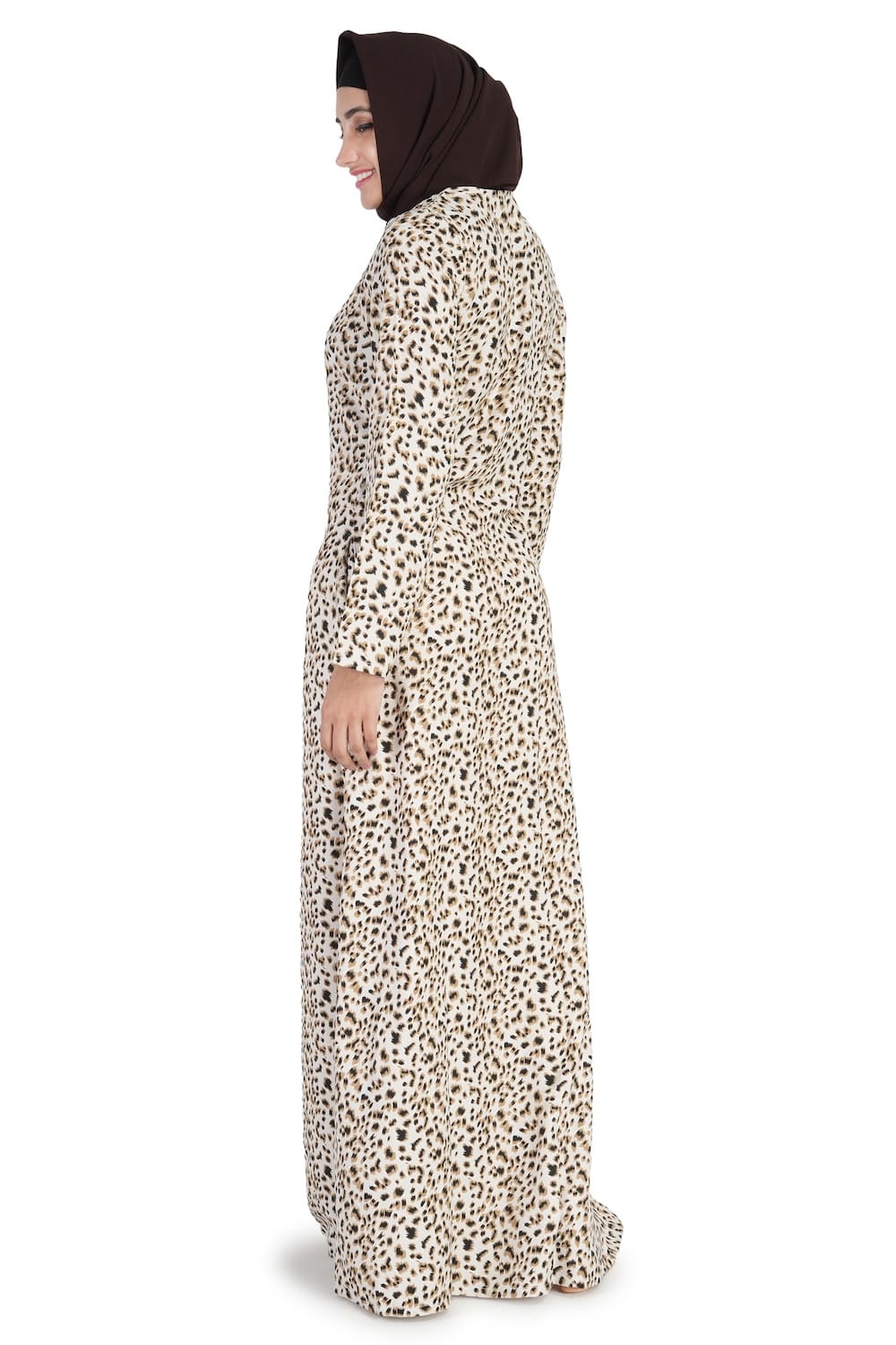 Printed Crepe Abaya AYP-518