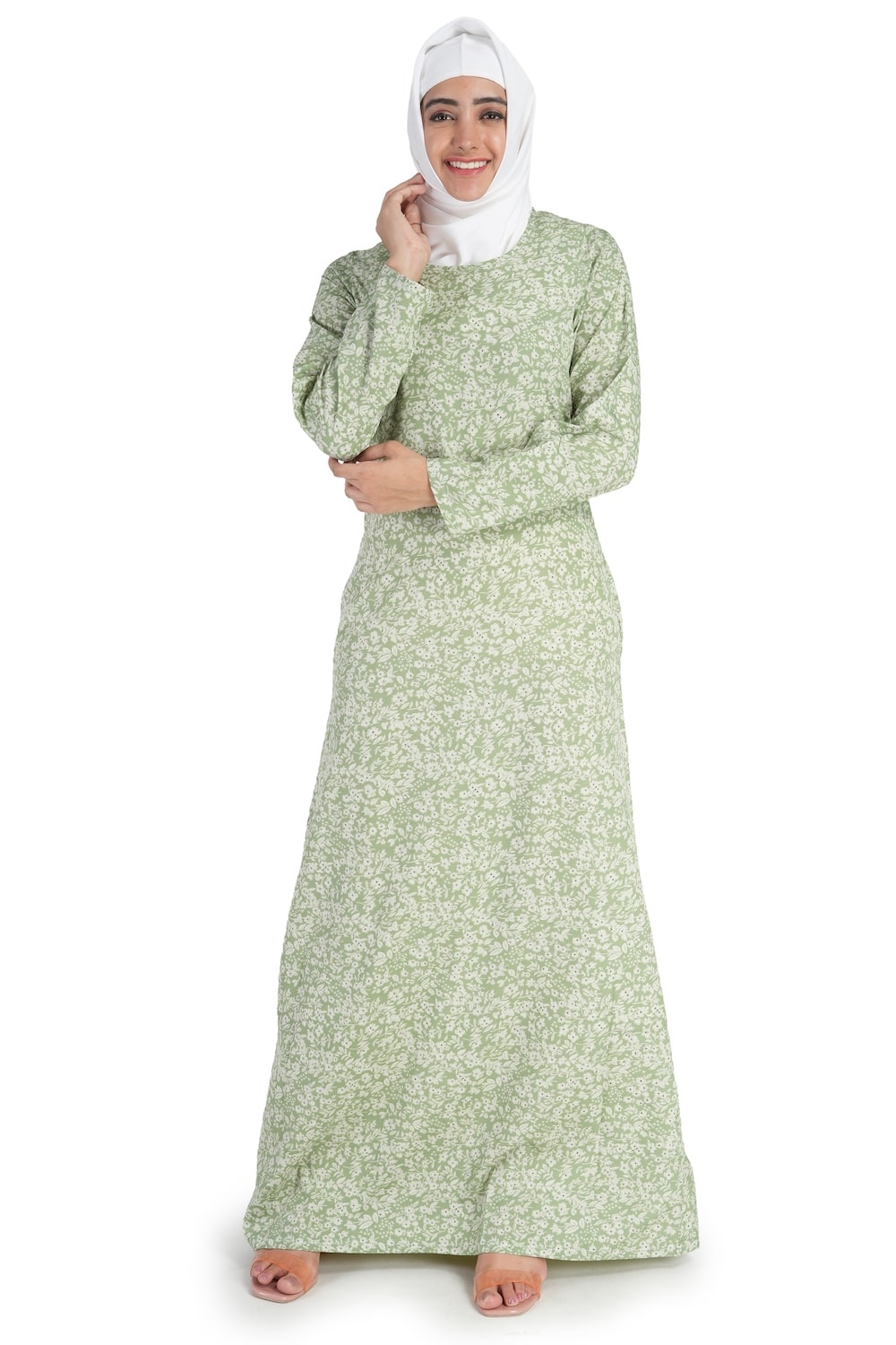 Printed Crepe Abaya AYP-527