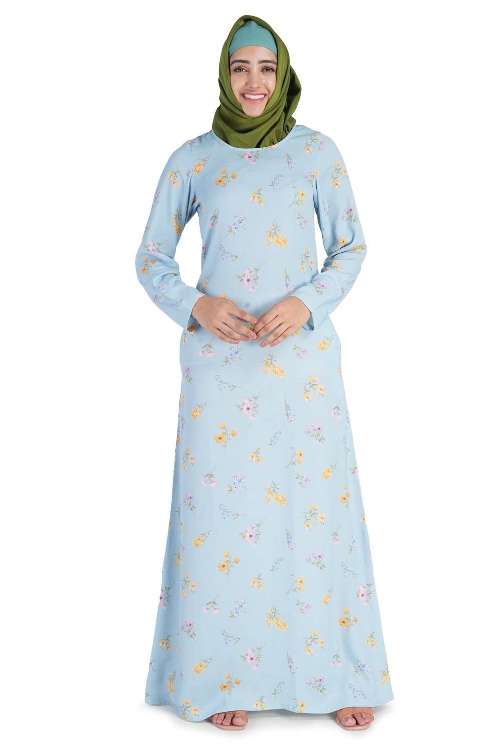 Printed Crepe Abaya AYP-528