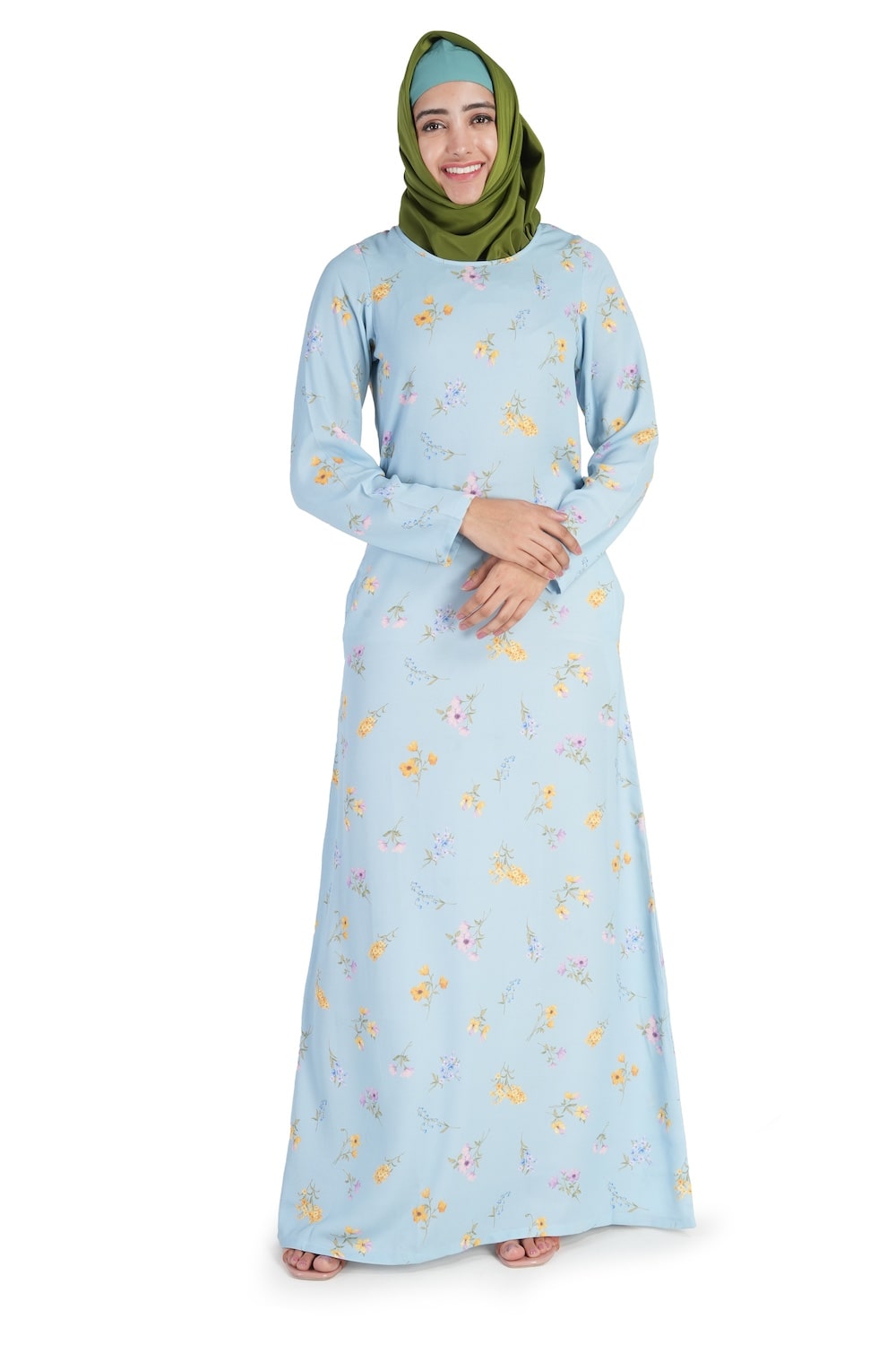 Printed Crepe Abaya AYP-528