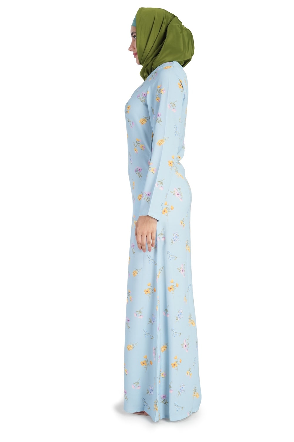 Printed Crepe Abaya AYP-528