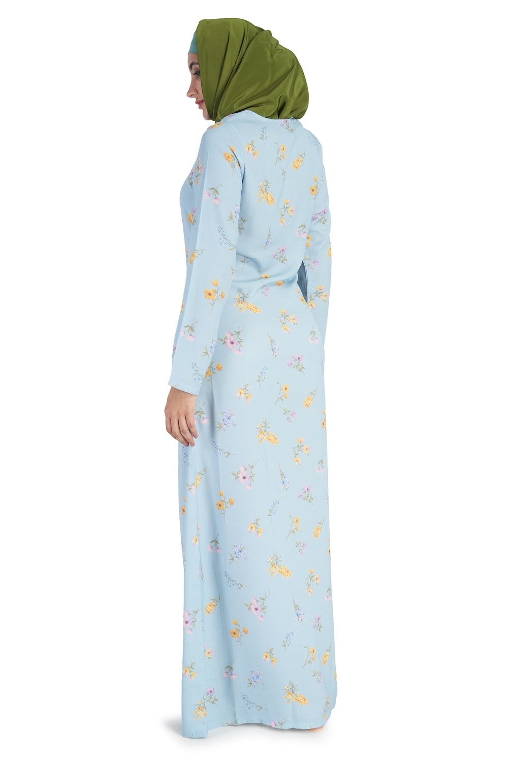 Printed Crepe Abaya AYP-528