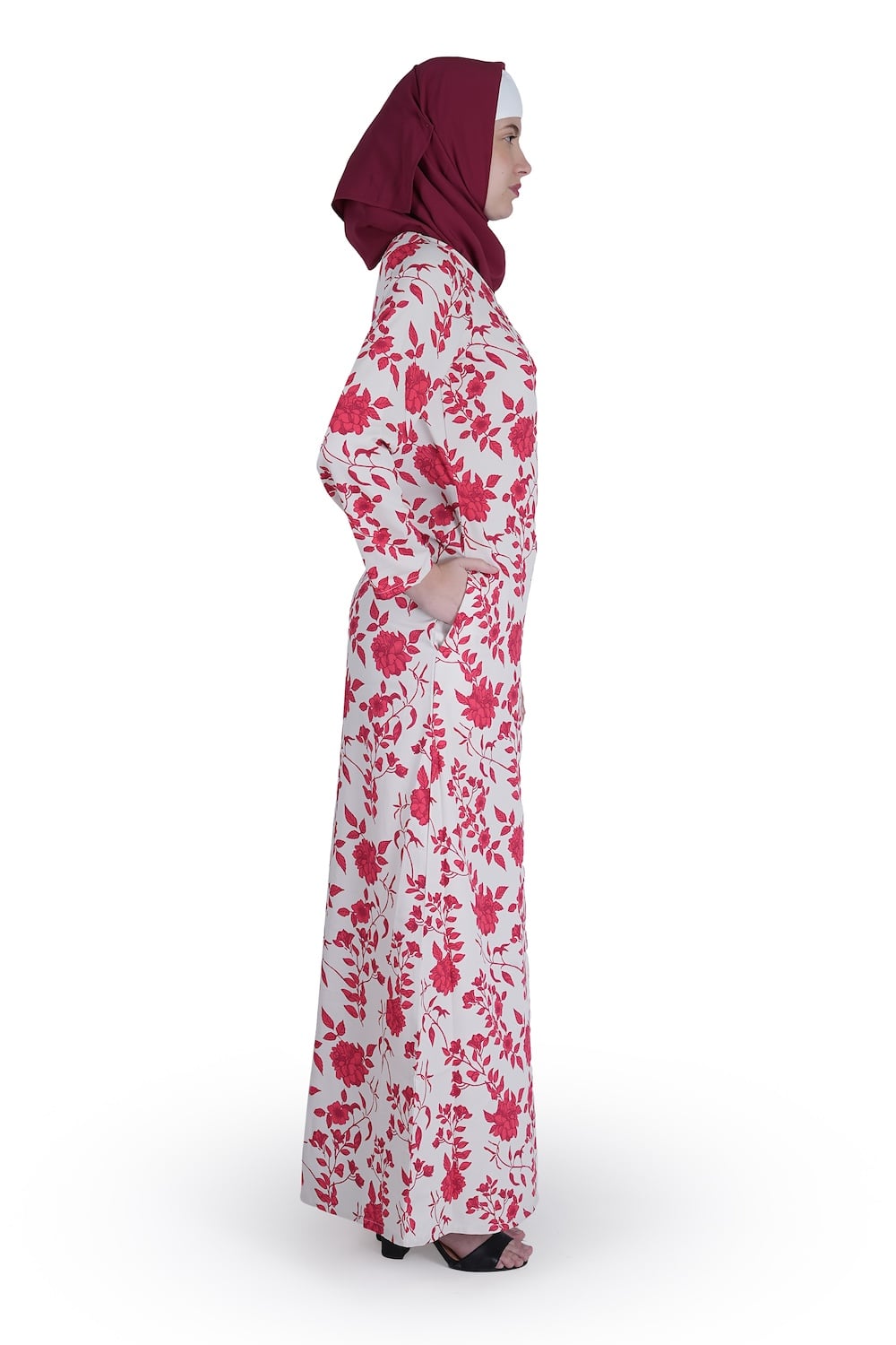 Printed Crepe Abaya AYP-533