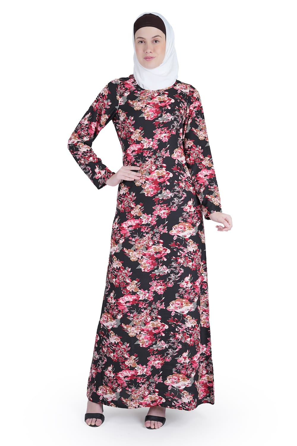 Printed Crepe Abaya AYP-534