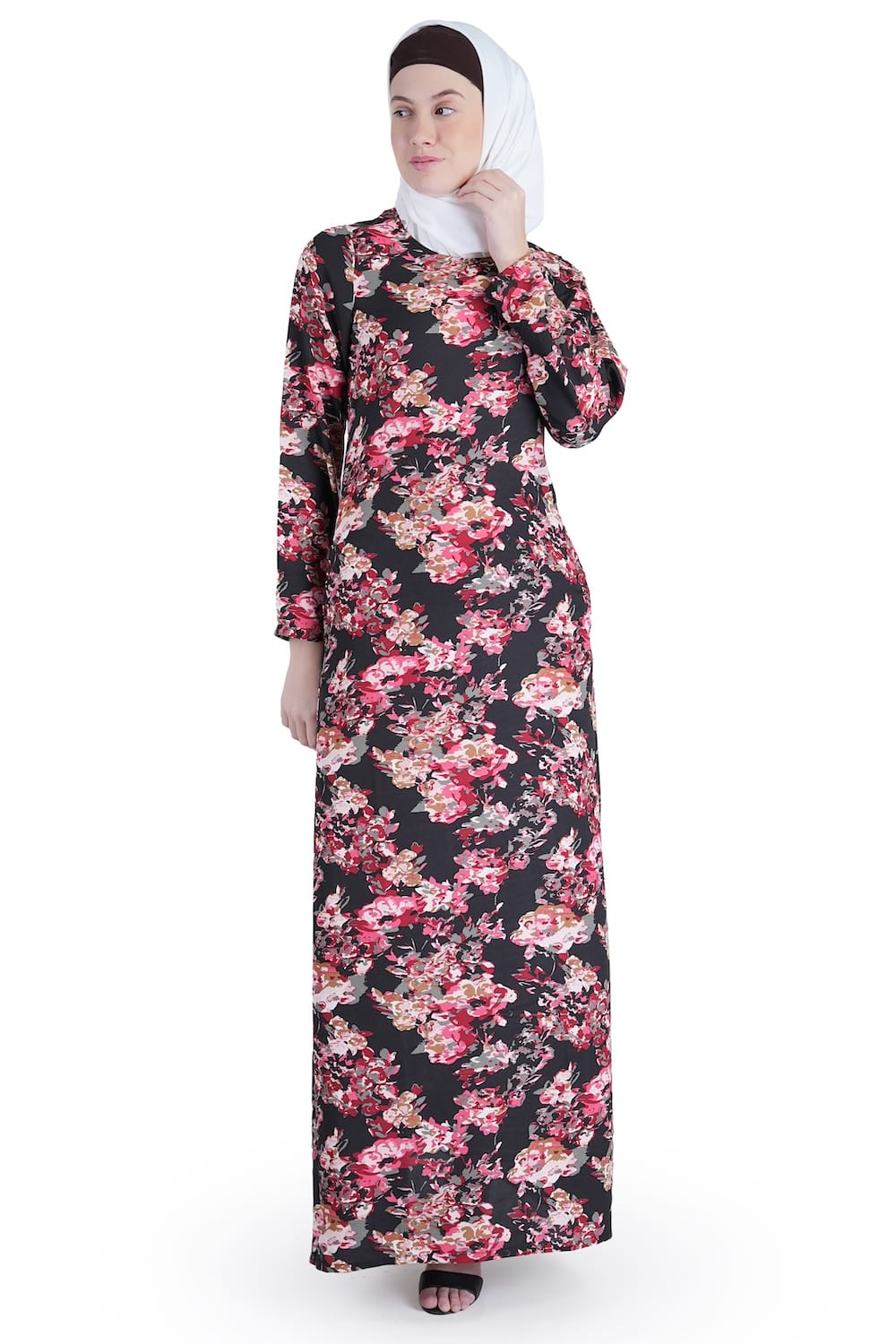 Printed Crepe Abaya AYP-534