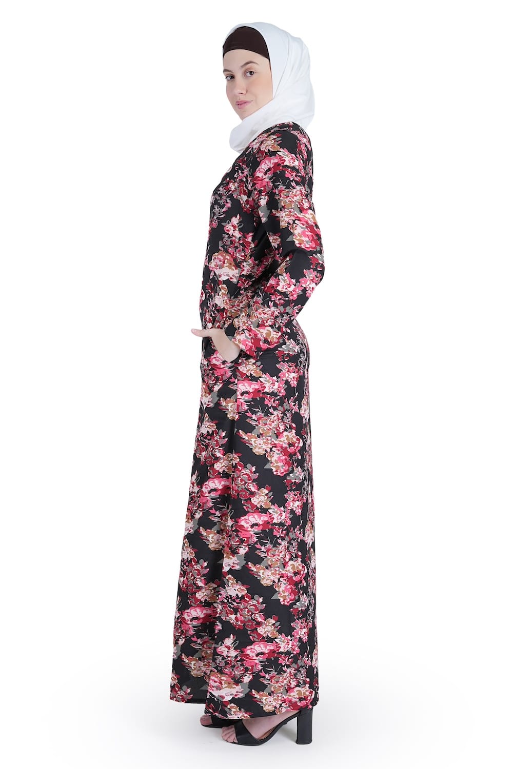 Printed Crepe Abaya AYP-534