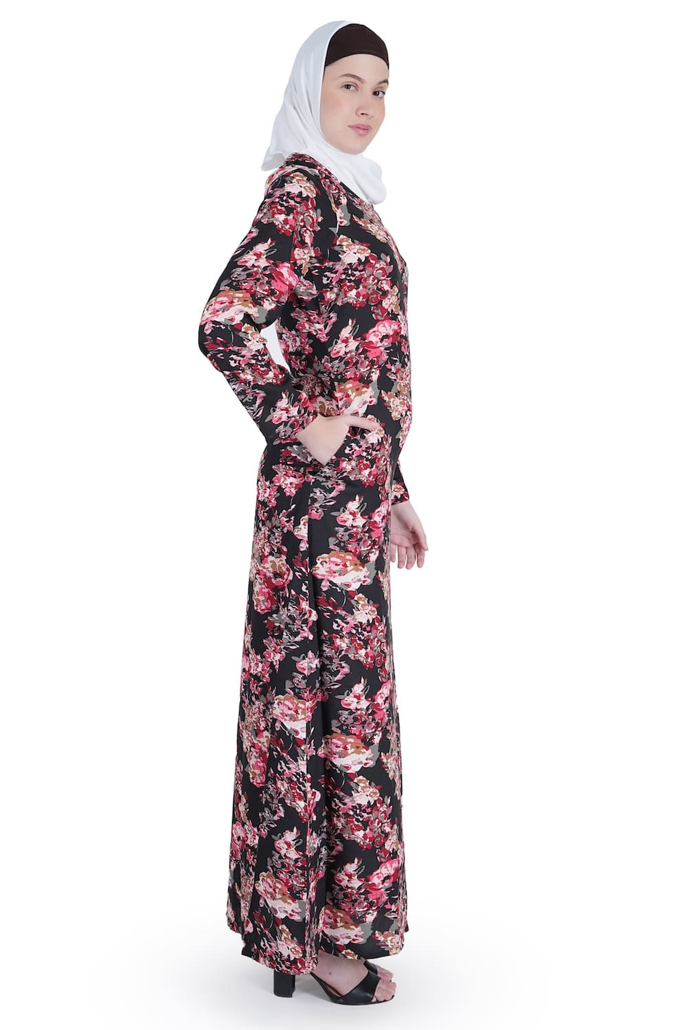 Printed Crepe Abaya AYP-534