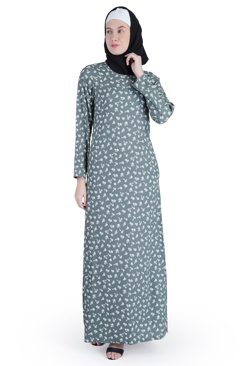 Printed Crepe Abaya AYP-537