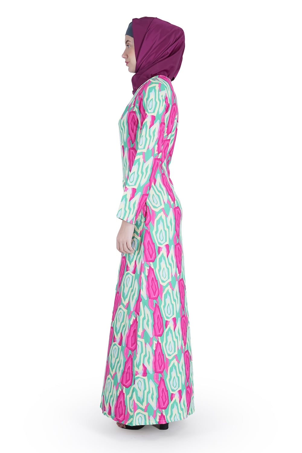 Printed Crepe Abaya AYP-541