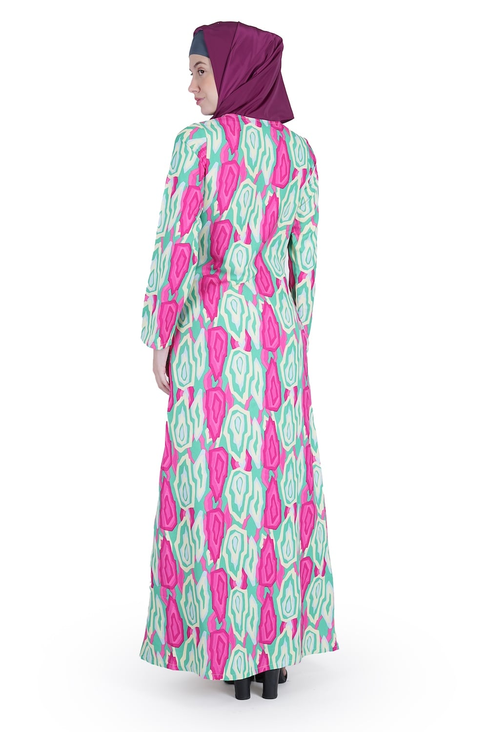 Printed Crepe Abaya AYP-541