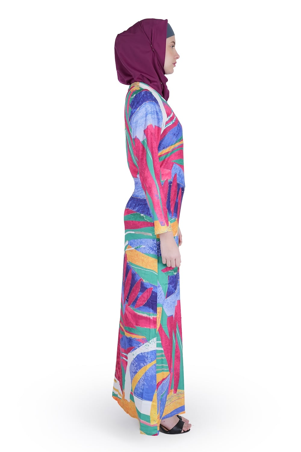 Printed Crepe Abaya AYP-543