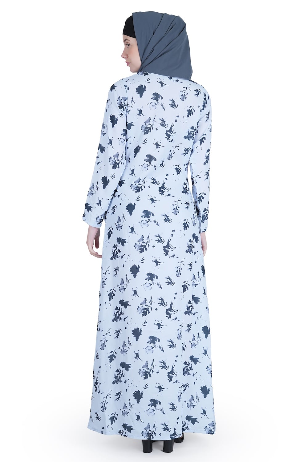 Printed Crepe Abaya AYP-544