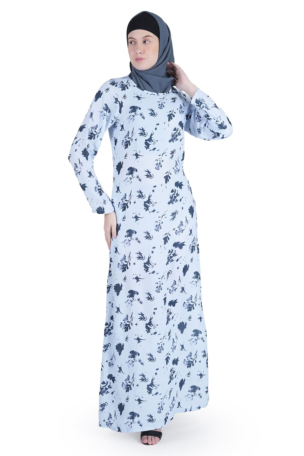 Printed Crepe Abaya AYP-544