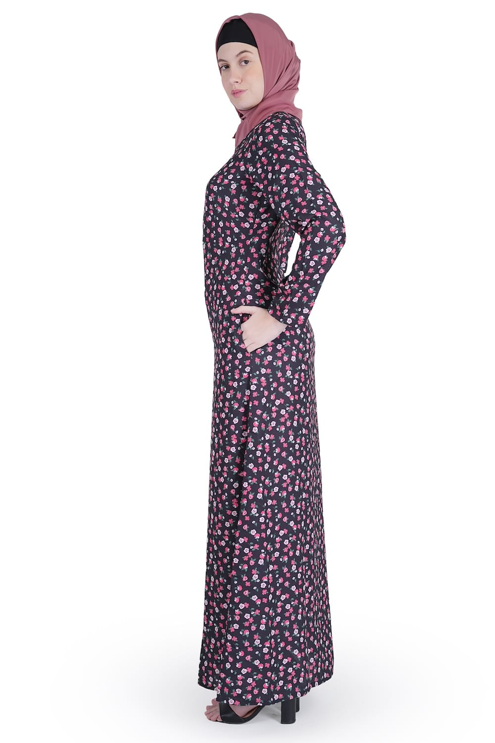 Printed Crepe Abaya AYP-546