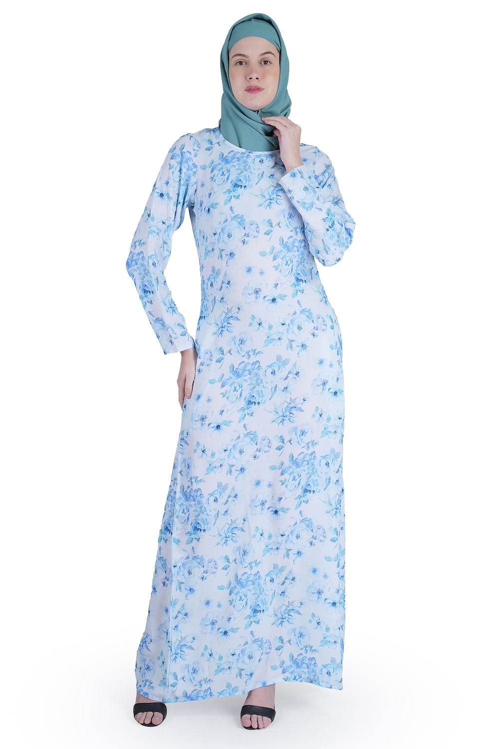 Printed Crepe Abaya AYP-549