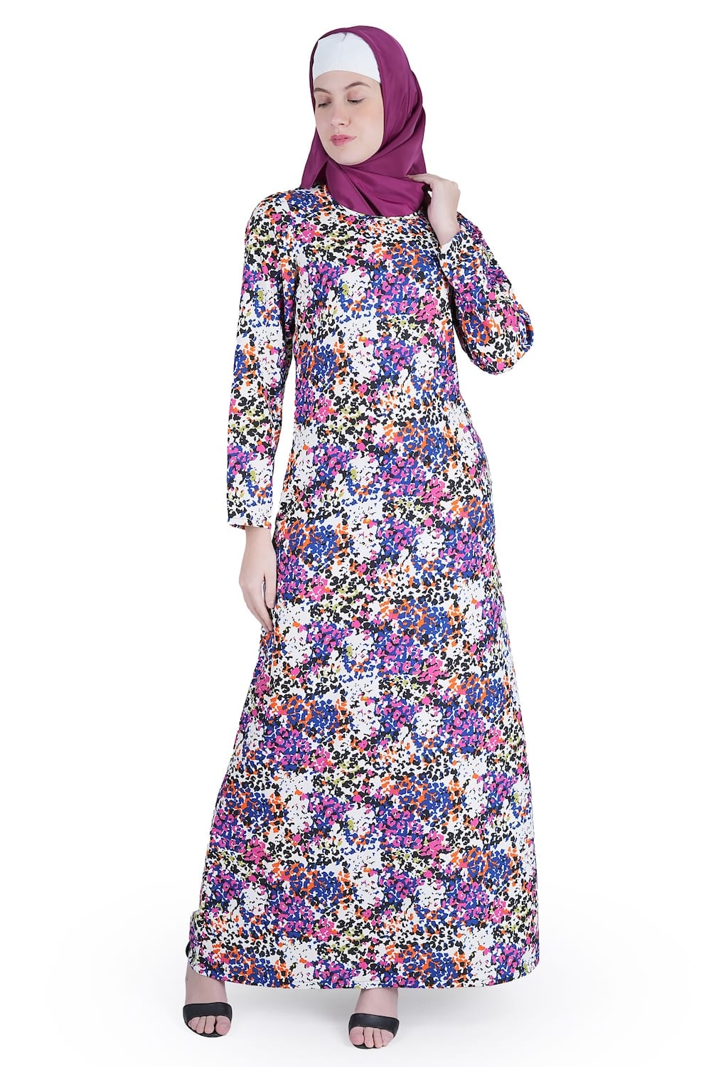 Printed Crepe Abaya AYP-550