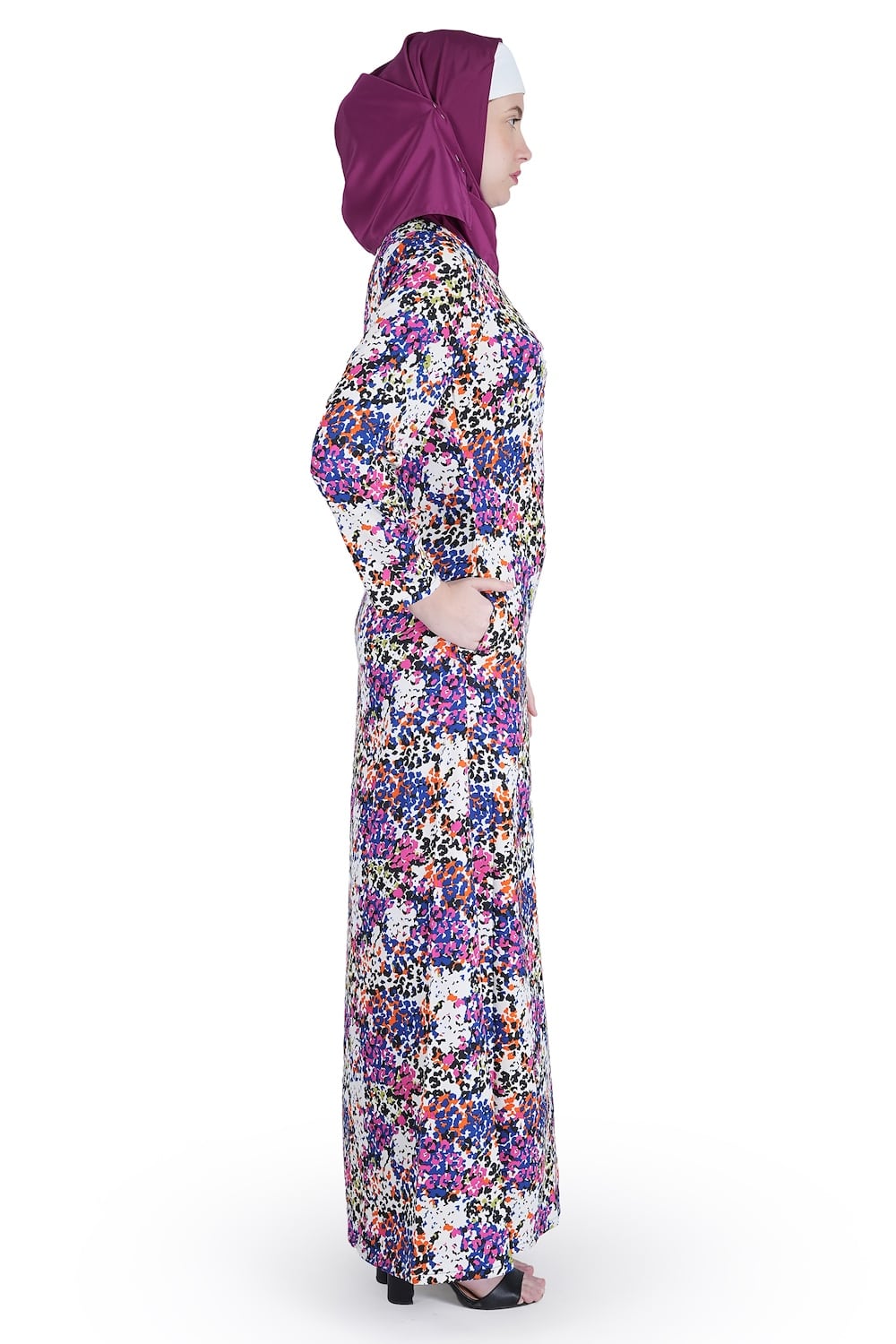 Printed Crepe Abaya AYP-550