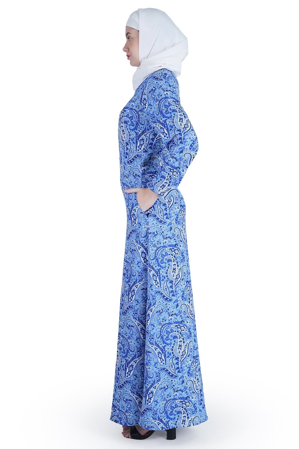 Printed Crepe Abaya AYP-551