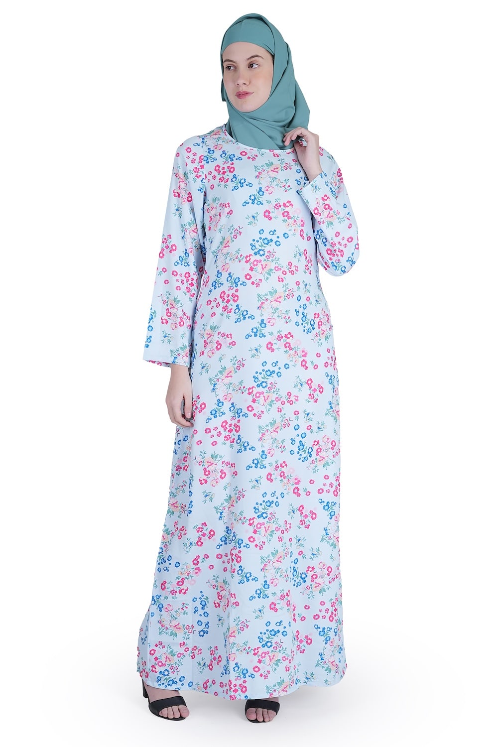 Printed Crepe Abaya AYP-552