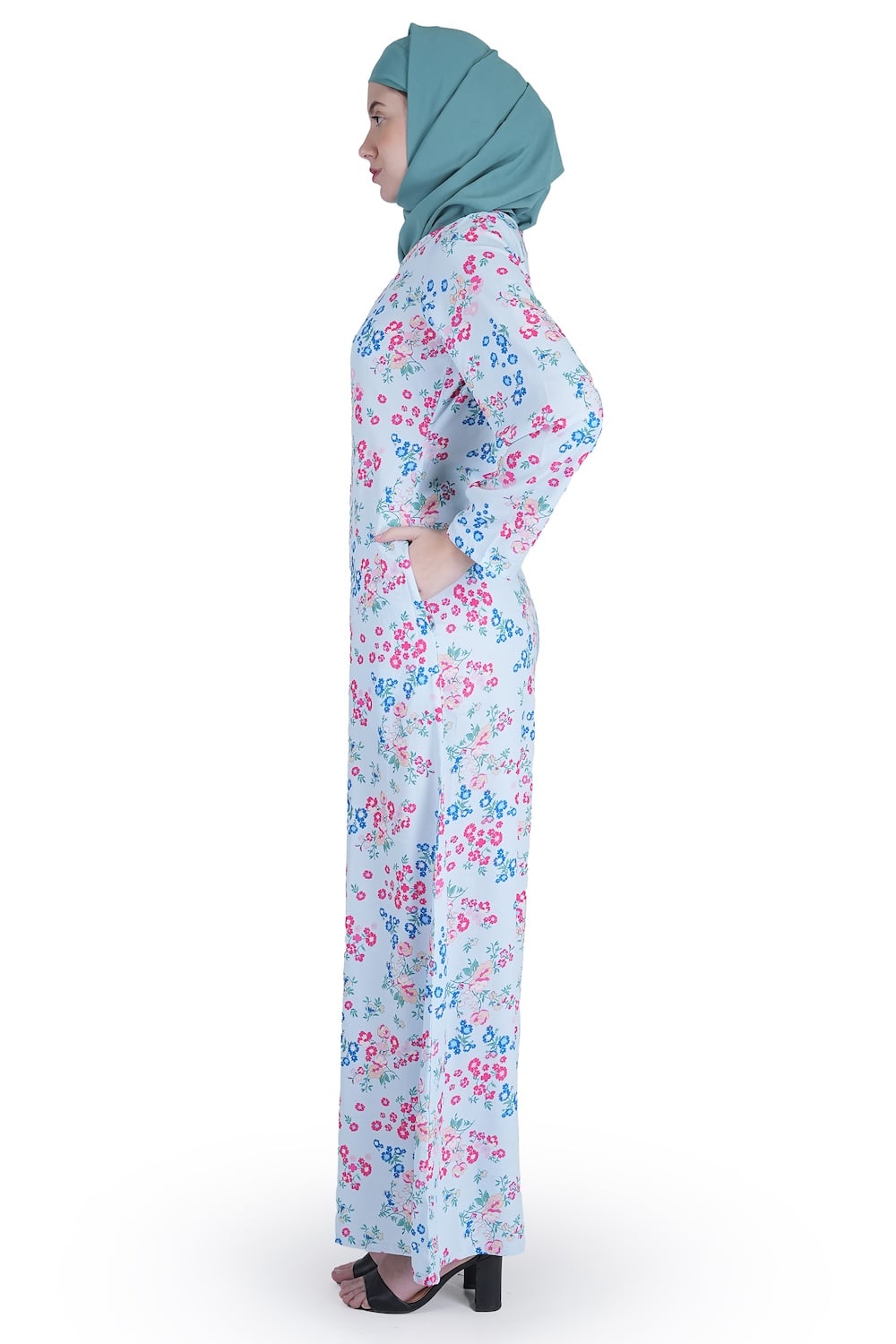 Printed Crepe Abaya AYP-552