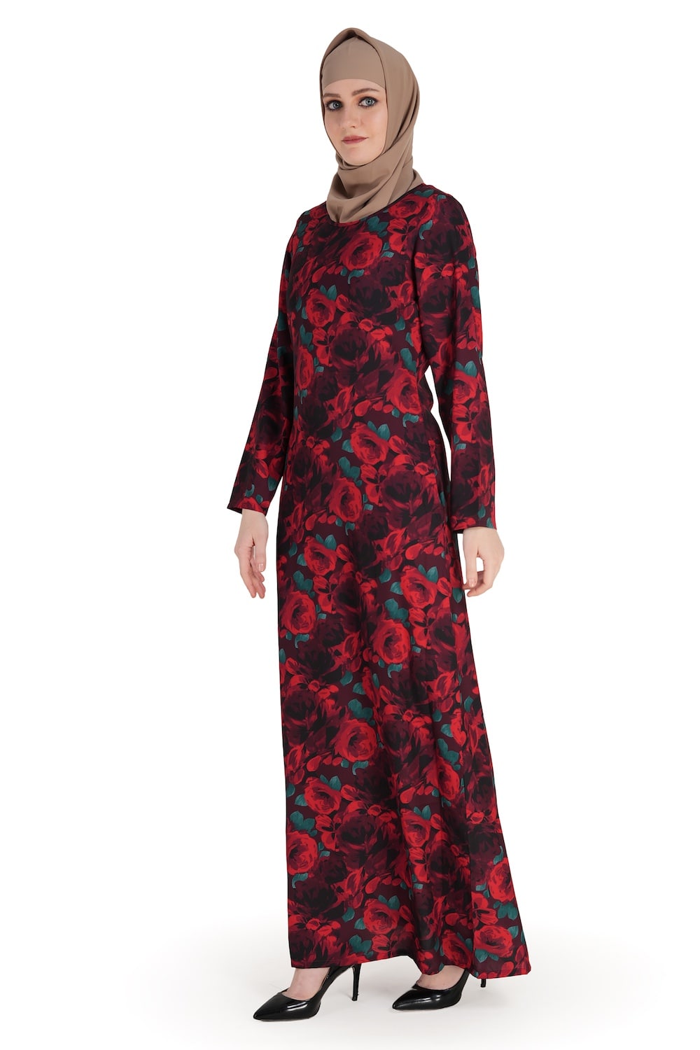 Printed Crepe Abaya AYP-558