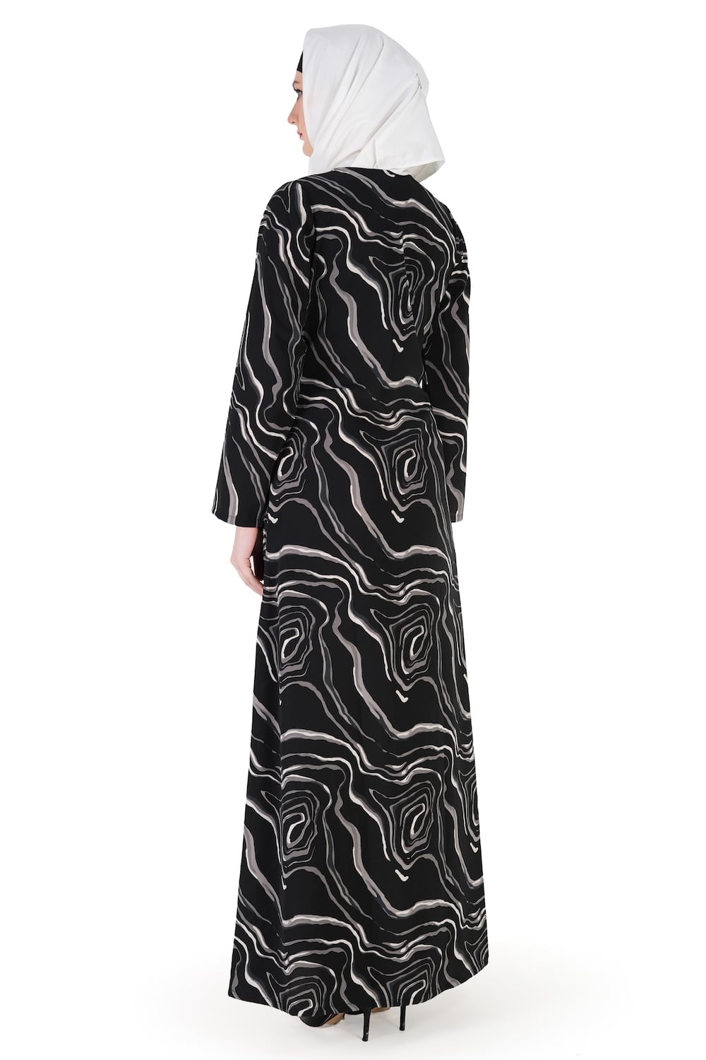 Printed Crepe Abaya AYP-561