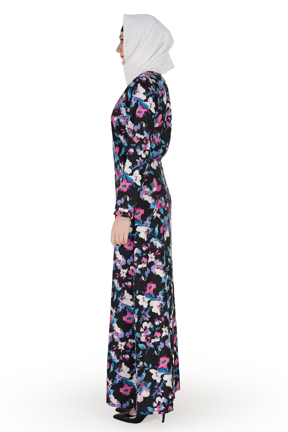 Printed Crepe Abaya AYP-564