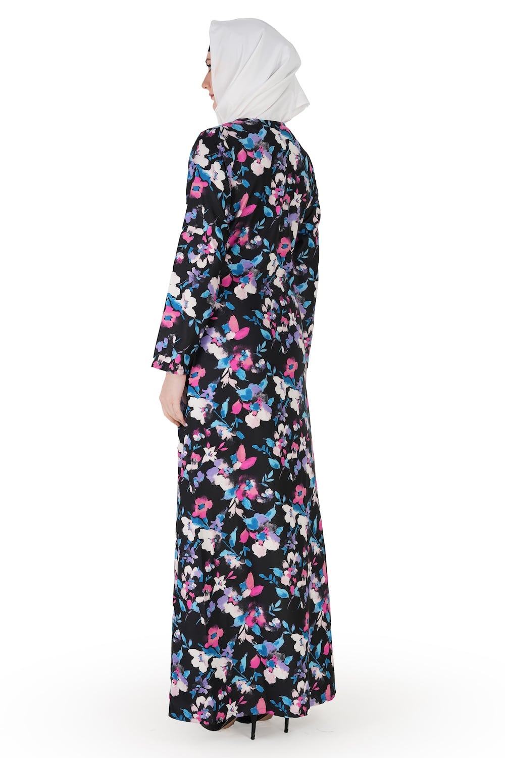 Printed Crepe Abaya AYP-564