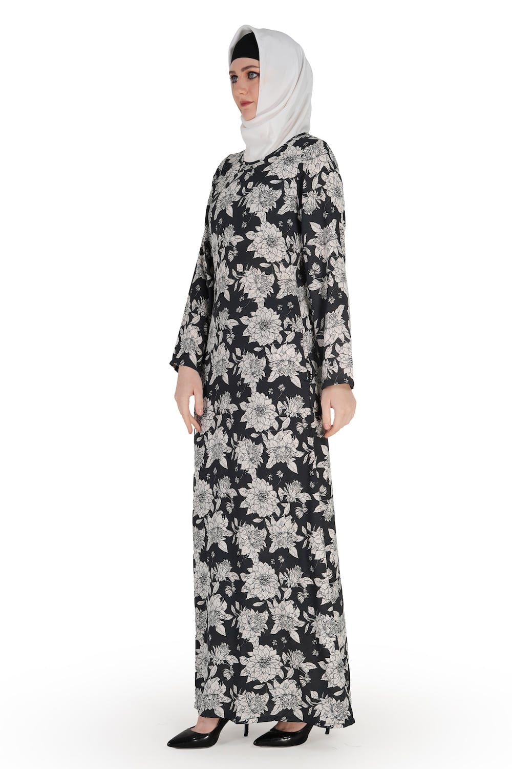 Printed Crepe Abaya AYP-565