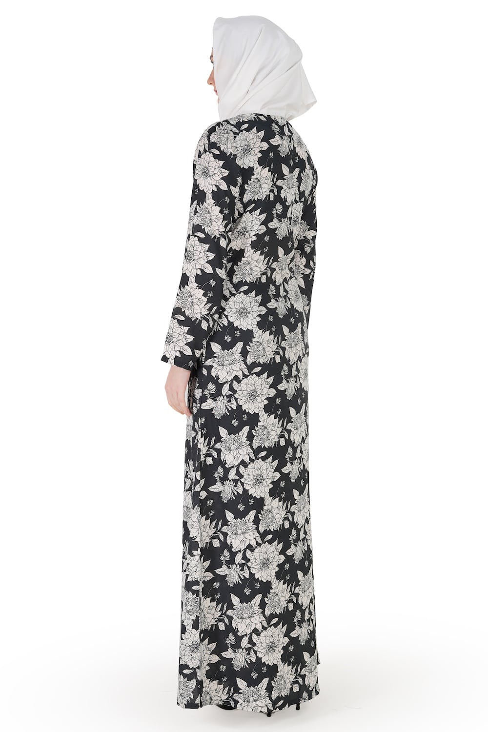 Printed Crepe Abaya AYP-565