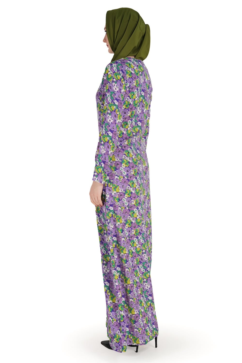 Printed Crepe Abaya AYP-566