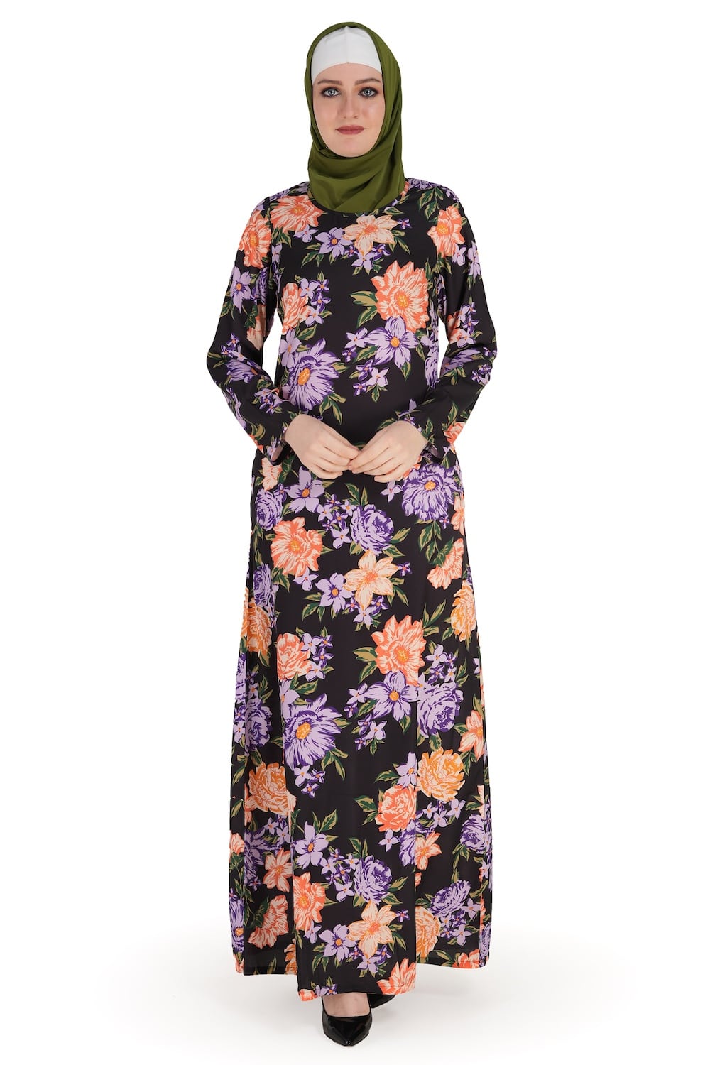 Printed Crepe Abaya AYP-567