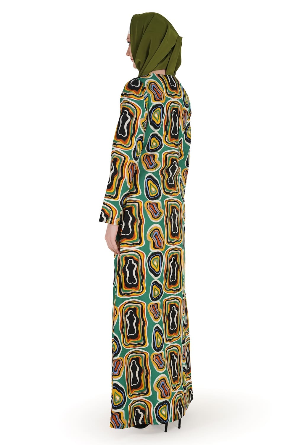 Printed Crepe Abaya AYP-568