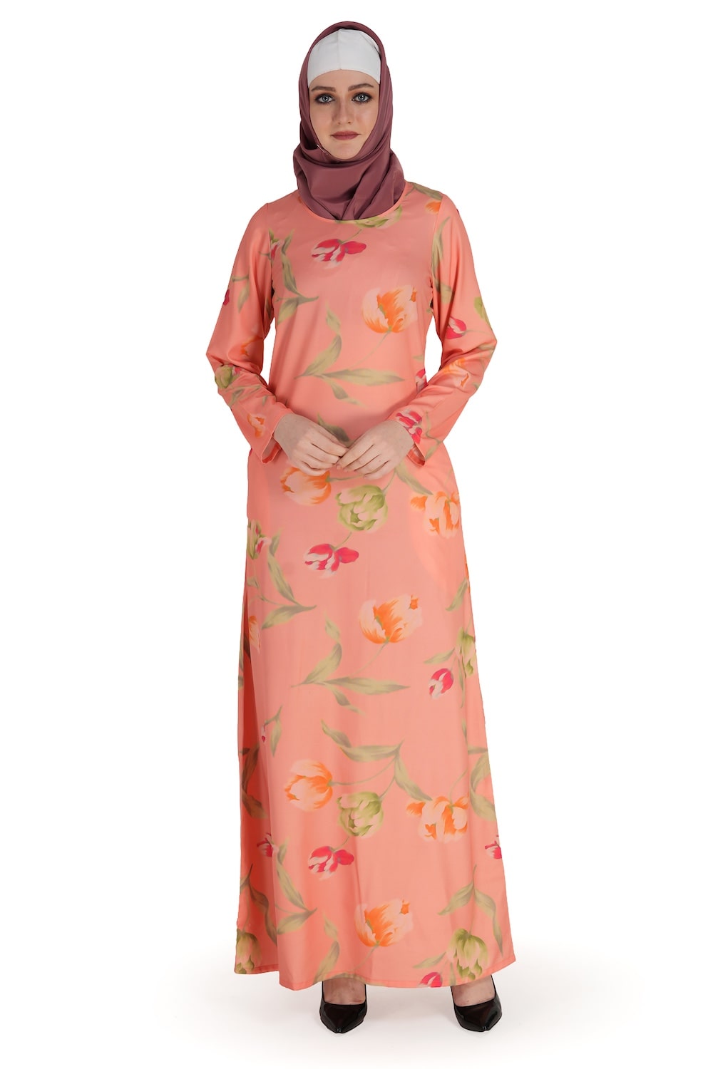 Printed Crepe Abaya AYP-569